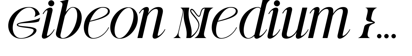 Gibeon Medium Italic
